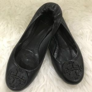 Tory Burch Women’s Reva Leather Flats Size 7.5